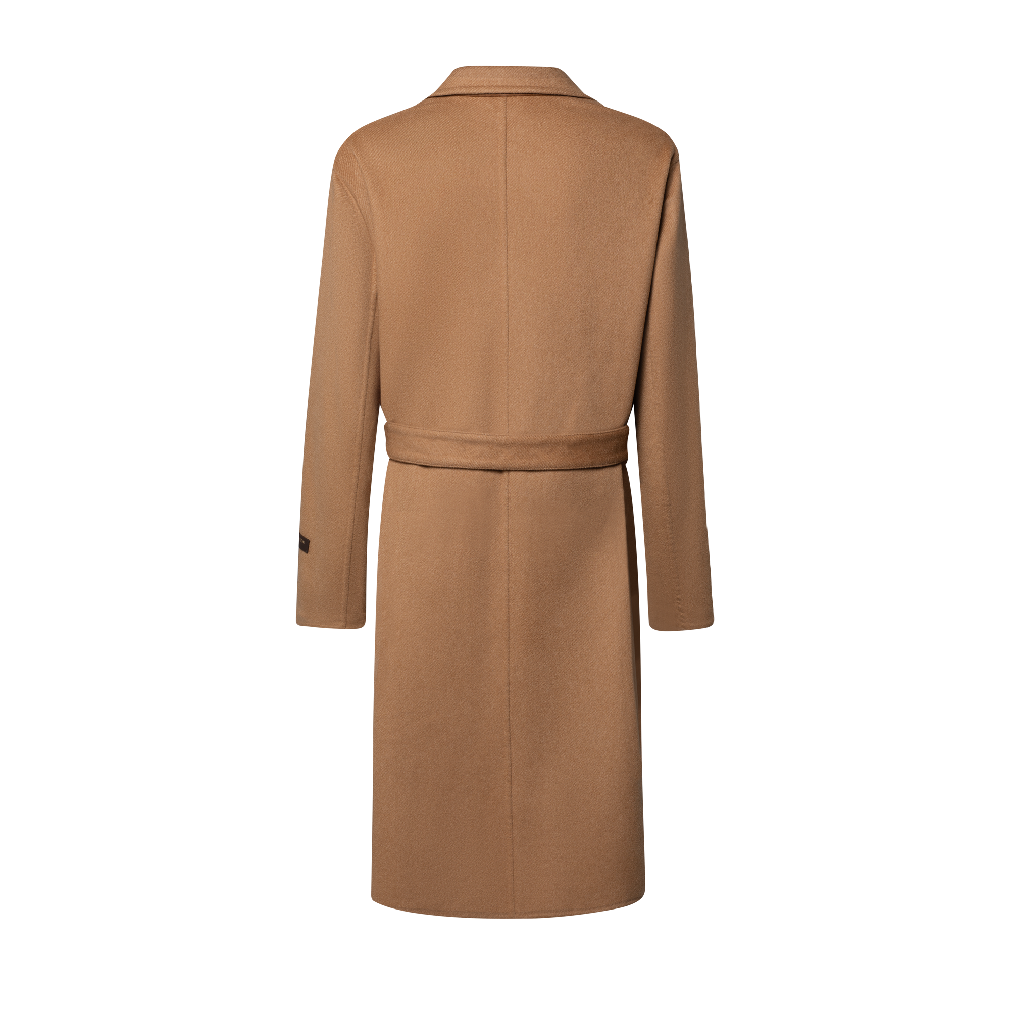 Double Face Cashmere Vicuna Coat With Monogram Leather Details